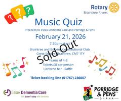 Music quiz poster - sold out